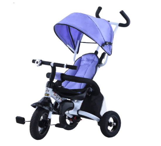 Ubravoo Toddler Tricycle with Push Handle and Shade