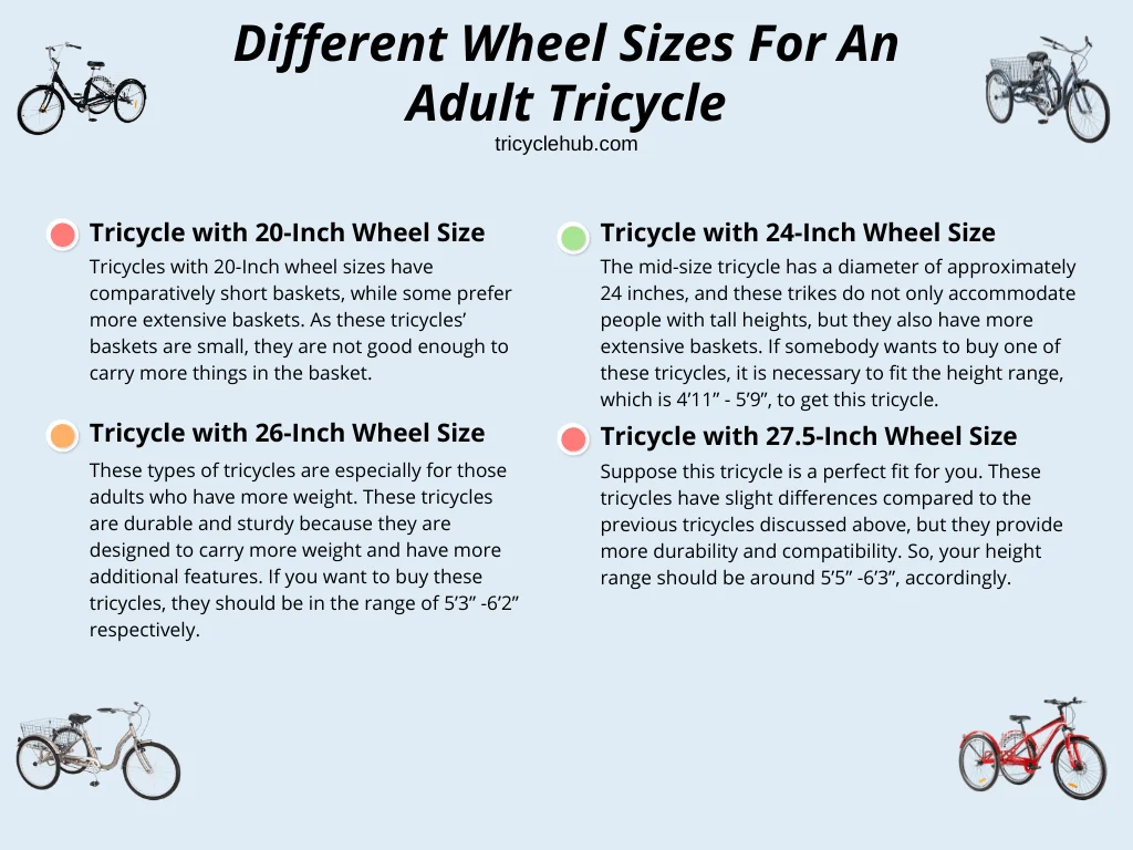 Different Wheel Sizes For An Adult Tricycle