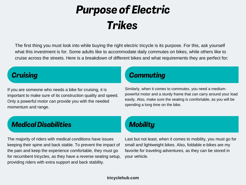 Purpose of Electric Trikes