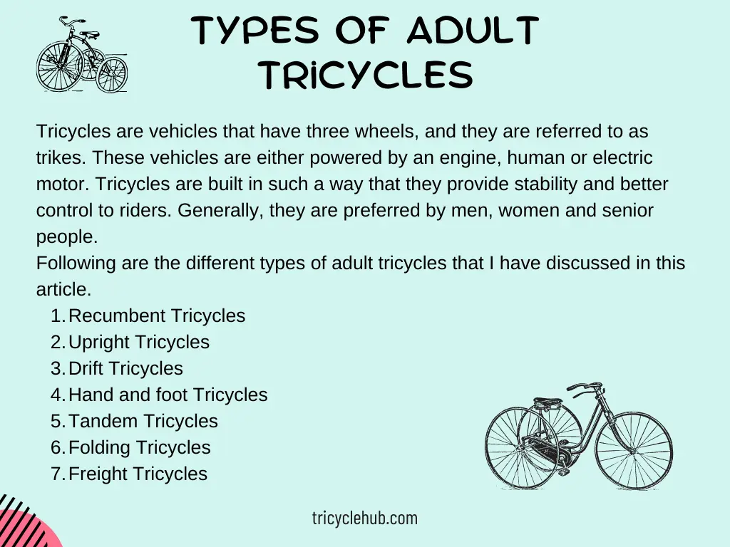 Types of Adult Tricycles