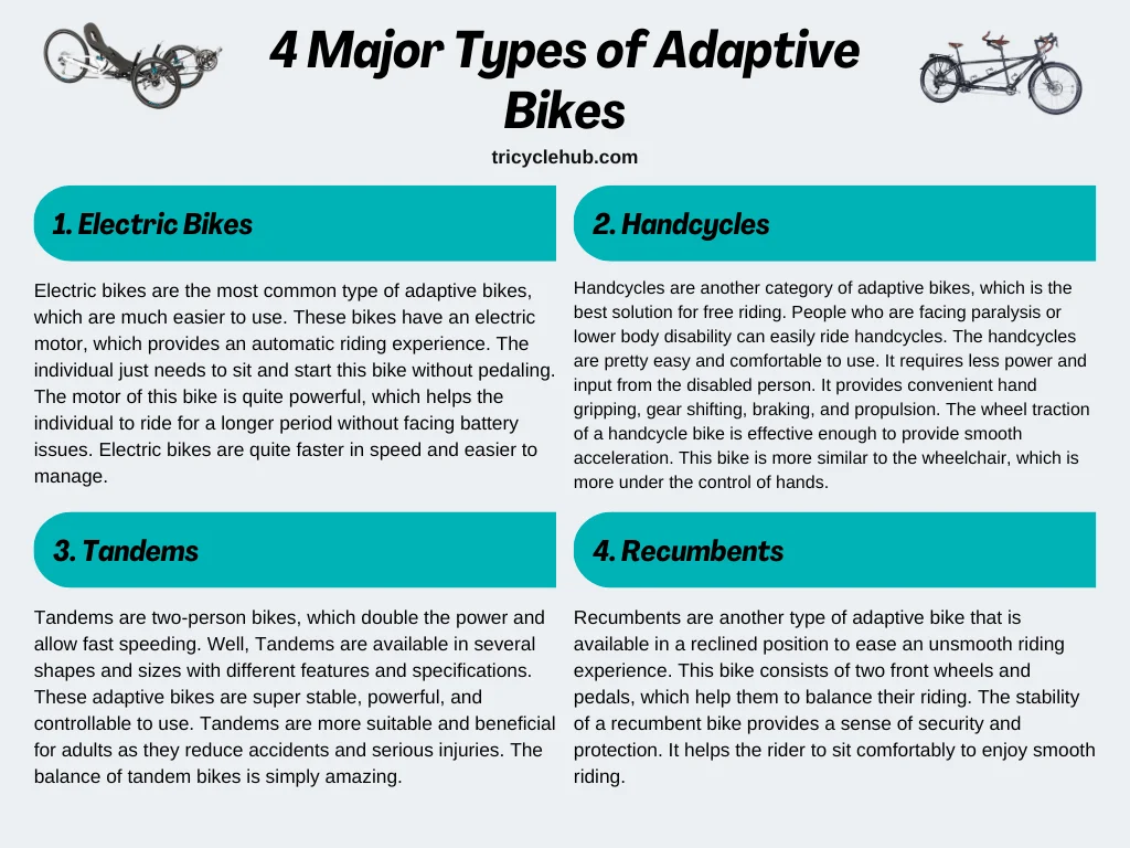 4 Major Types of Adaptive Bikes