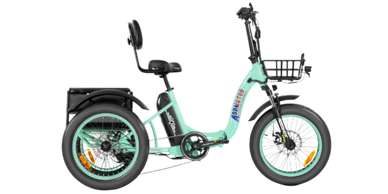 Triketan M-330F Fat Tire Electric Foldable Trike